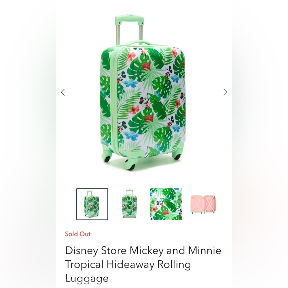 🚧SOLD🚧 Green Tropical Print Suitcase